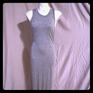 Long grey maxi dress
